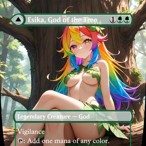Esika, Gott des Baumes/Die Prismatische Brücke - MTG Anime Proxy