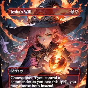 La voluntad de Jeska: varios estilos - MTG Anime Proxy