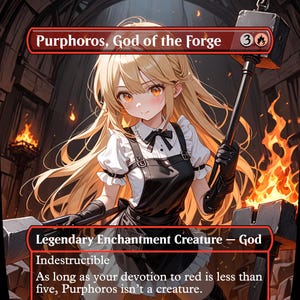 Purphoros, Deus da Forja - Vários Estilos - MTG Anime Proxy