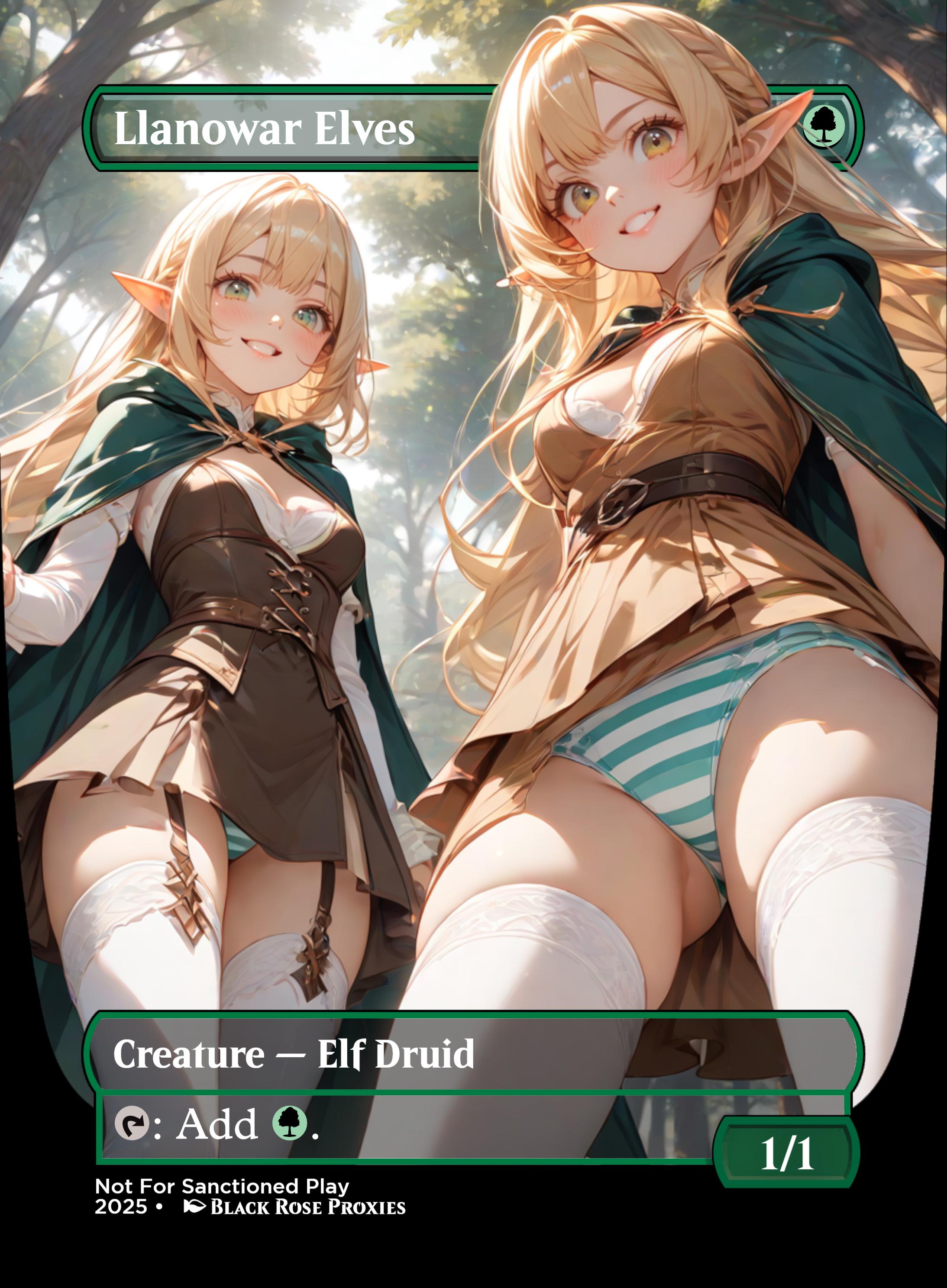 Llanowar Elves - MTG Anime Proxy