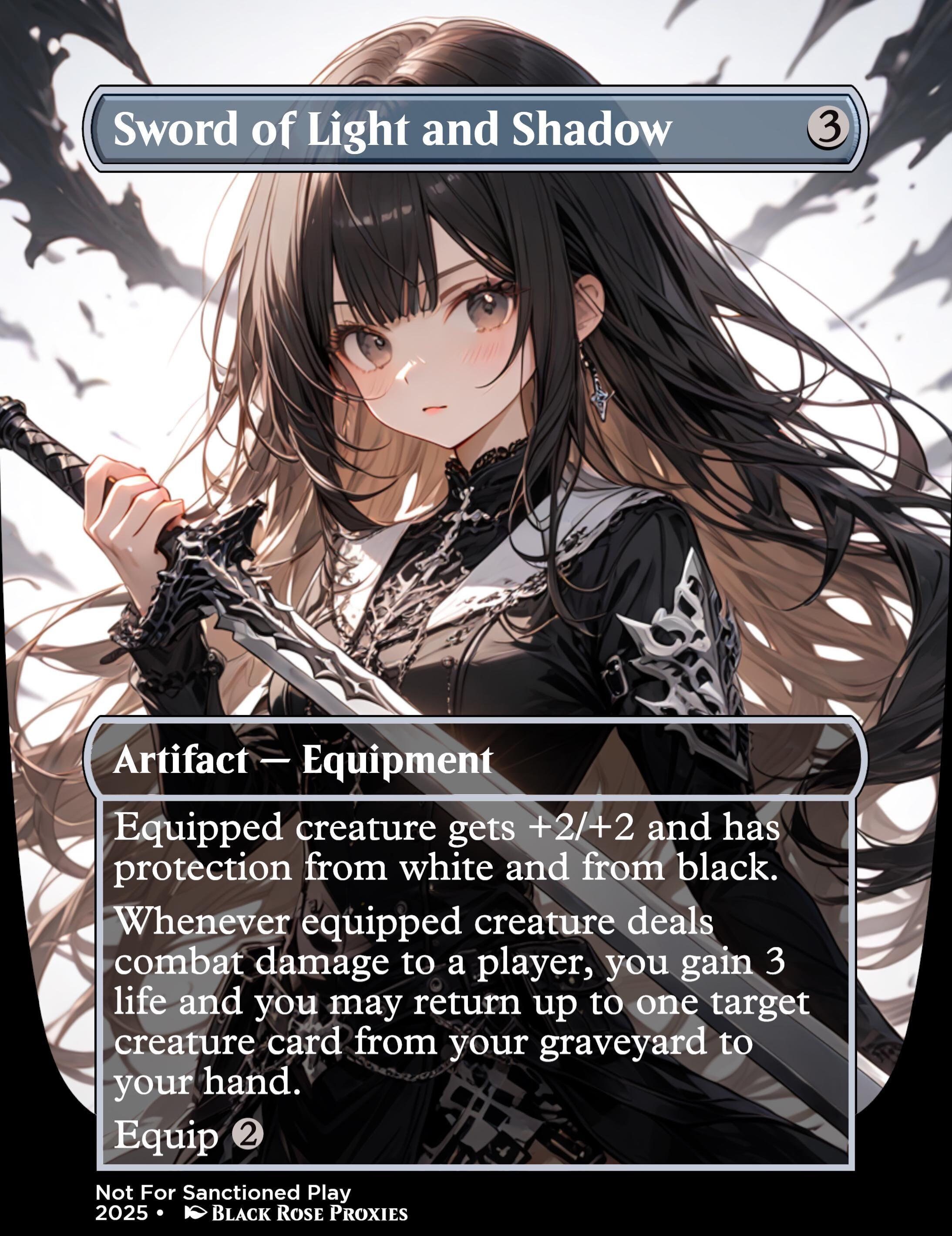 Sword of Light and Shadow - MTG Anime Proxy