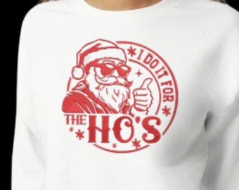 Geborduurd sweatshirt met kerstman