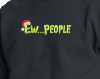Ew... Geborduurd sweatshirt met mensen
