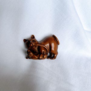 Wood Mouse Netsuke - Etsy