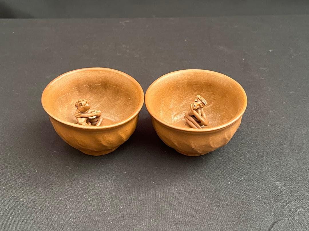 萬古焼，古萬古，浮彫り風景の陶器ボウル4個セット 日本の萬古焼 - Etsy 日本
