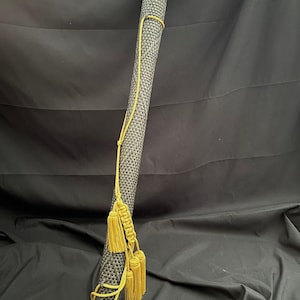 Japanese Kyudo Arrow Case Yadutsu Mustard Cord Accent Archery Arrow Holder 98cm Traditional Bow Equipment 6 Arrows Capacity