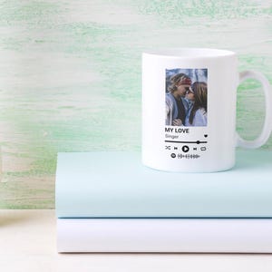 Customizable Mug with Image and Music, 11oz and 15oz