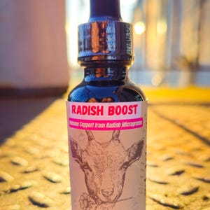 Radish Microgreen Tincture: Organic MCT Oil, 30 Day Supply