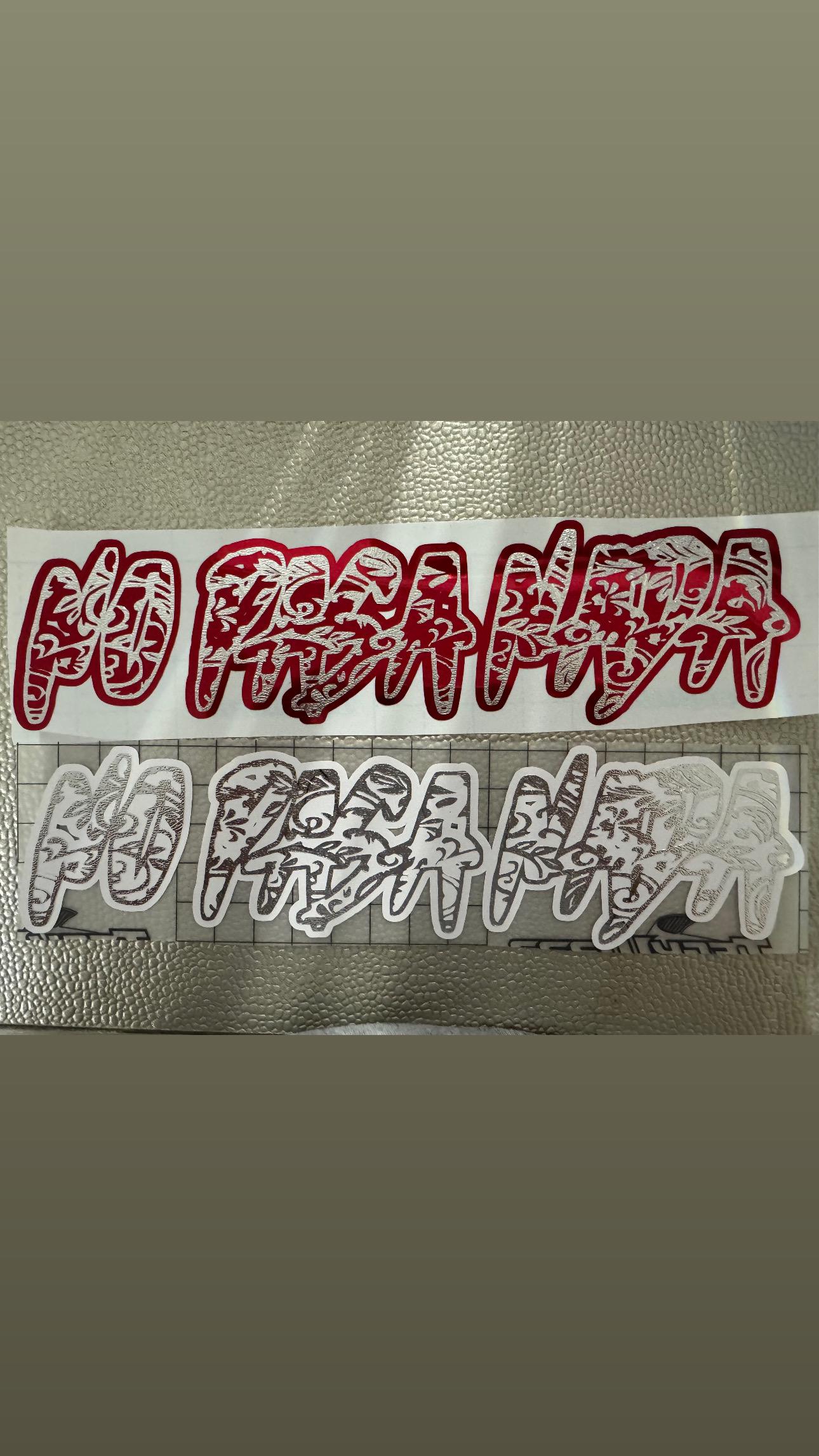 no pasa nada engraved decal