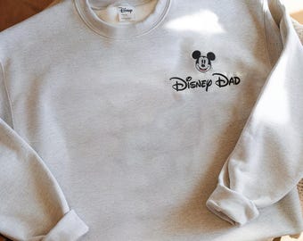 Disney Dad Mickey Embroidered Sweatshirt, Disney Dad Embroidered Shirt, Cool Dad Sweatshirt, Disney Best Dad Sweatshirt, Father's Day Shirt