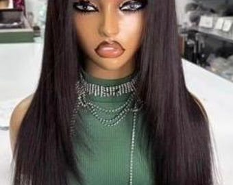 Glueless HD Lace Straight Closure Wig