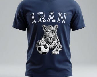 Iran Team Melli Cheetah Soccer Shirt 2026 | Persian Leopard Football Tee | Iran National Team Fan Gift