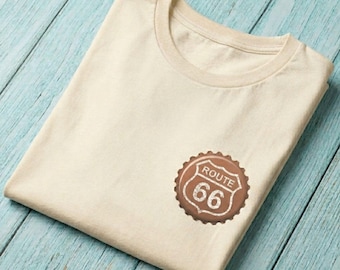Route 66 Bottle Cap T-Shirt, Vintage Retro Centennial Tee, Road Trip Americana Graphic Shirt, 2026 Mother Road Gift