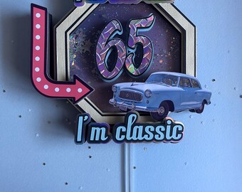 Lowrider Cake Topper: 3D Bomb Car Birthday Party Decoration