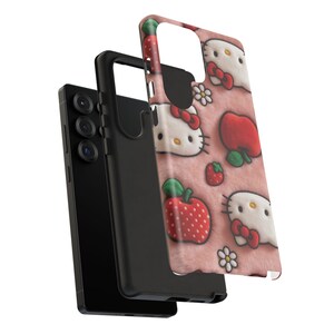 Hello Kitty Strawberry Pattern phone case | Cute Character iPhone Case image 20