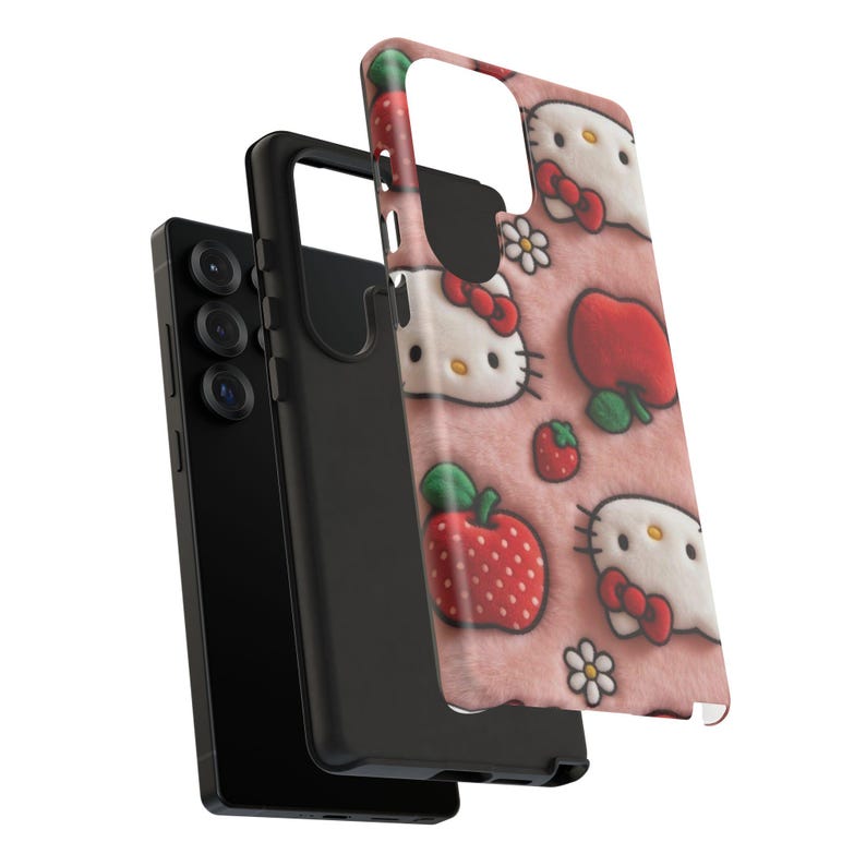 Hello Kitty Strawberry Pattern phone case | Cute Character iPhone Case image 20