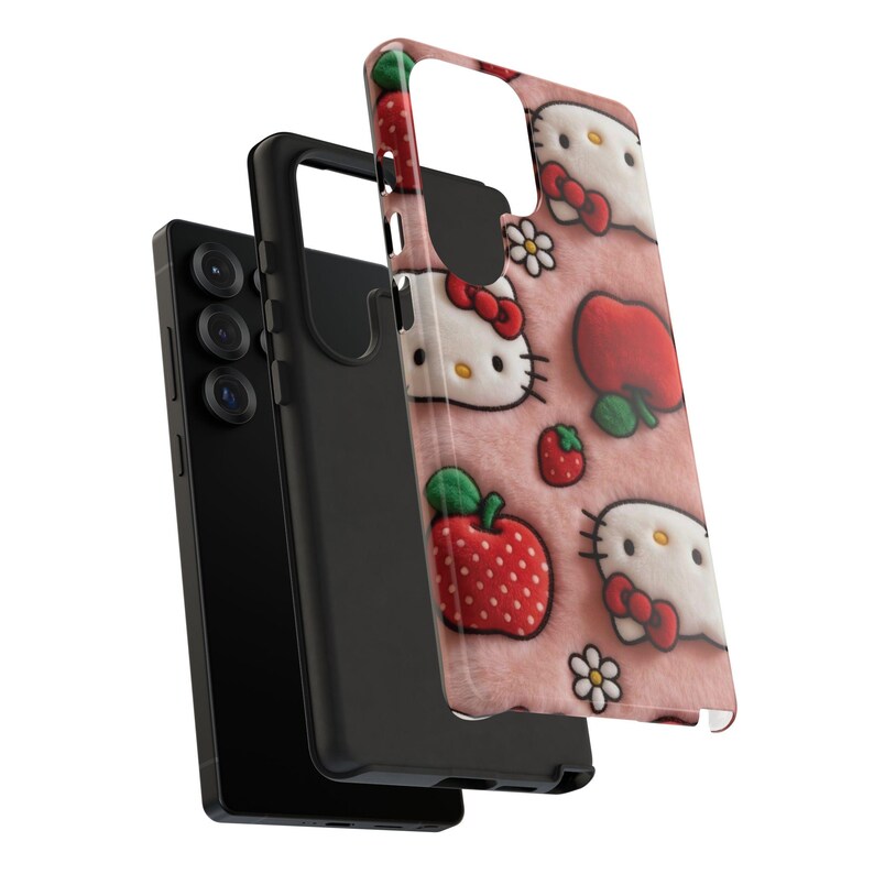 Hello Kitty Strawberry Pattern phone case | Cute Character iPhone Case image 16