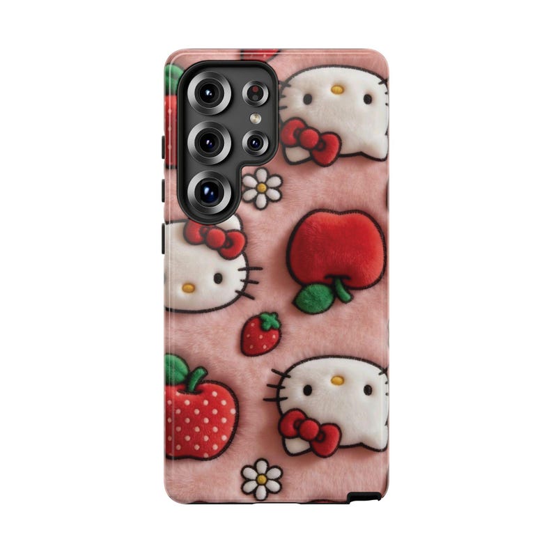 Hello Kitty Strawberry Pattern phone case | Cute Character iPhone Case image 13
