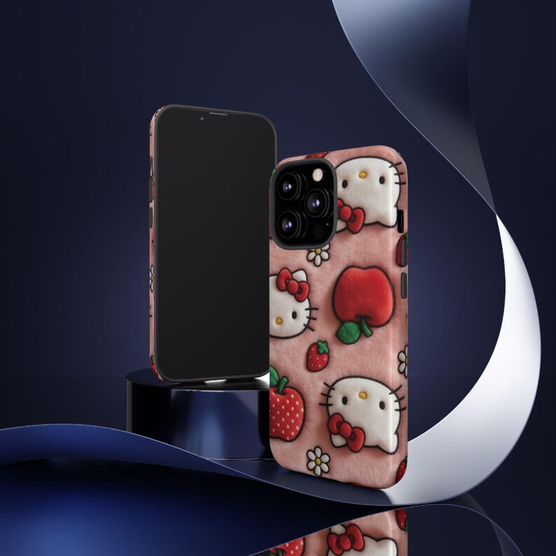 Hello Kitty Strawberry Pattern phone case | Cute Character iPhone Case image 10