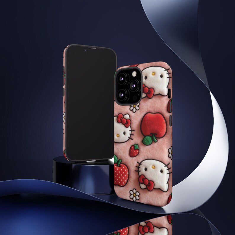 Hello Kitty Strawberry Pattern phone case | Cute Character iPhone Case image 12