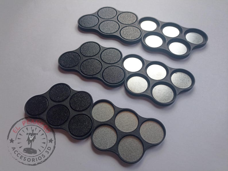 Magnetic Movement Trays for Miniatures – Warhammer 40k, Age of Sigmar & Wargaming Bases – 25mm, 28.5mm, 32mm, 40mm image 2