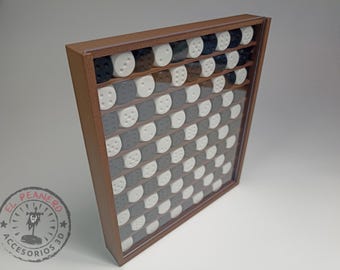 D6 Dice Display Stand – Holds 100 Dice – 16mm – High-Quality PLA & Acrylic – Custom Colors Available