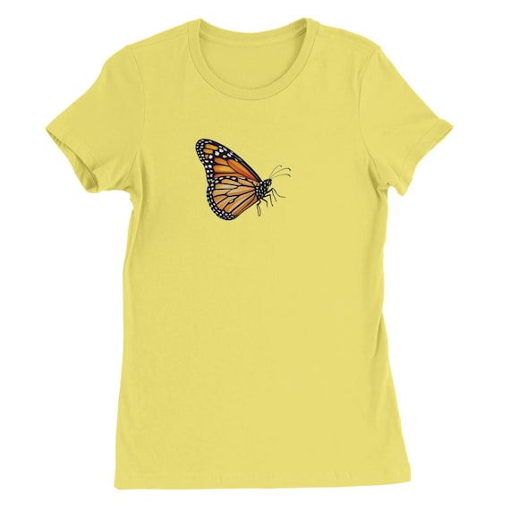 BUTTERFLY 4 Premium Womens Crewneck T-shirt | Bella + Canvas 6004