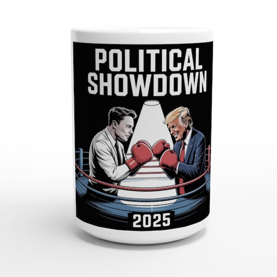 SHOWDOWN MUG White 15oz Ceramic Mug