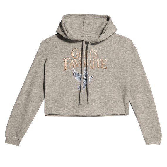 GOD'S Women's Cropped Hoodie | Bella + Canvas 7502