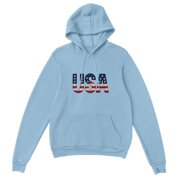 USA HOODIE 1 Classic Unisex Pullover Hoodie | Gildan® 18500