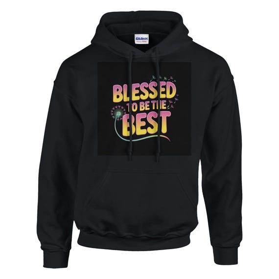 BLESSED HOODIE 1 Classic Unisex Pullover Hoodie | Gildan® 18500 Black