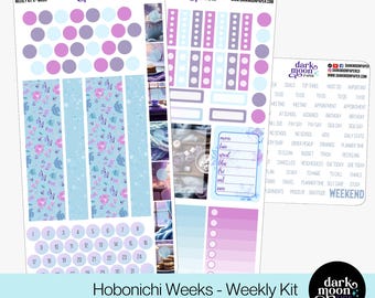 Kit semanal de Hobonichi Weeks: Hygge invernal, pegatinas mate, 101-30-W-1