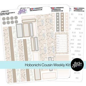 Hobo Cousin/A5 Weekly Kit - DRIFTWOOD TONES - Minimalist Neutral Beige Matte Planner Stickers 204-40-W