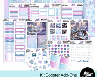 Winter Themed Planner Sticker Kit - Booster Add On Kit - Winter Hygge - Matte Stickers on White - 101-10-B