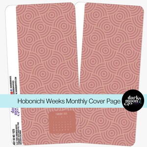 Hobonichi Weeks Month Divider - February Monthly Cover Page - CLAY TONES - Minimalist Aesthetic - Neutral Planner Stickers - 402-30-MC