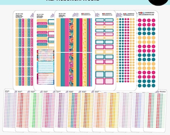 Floral Functional Sticker Sheets – N2 Hobonichi Weeks – 12 Seasonal Designs