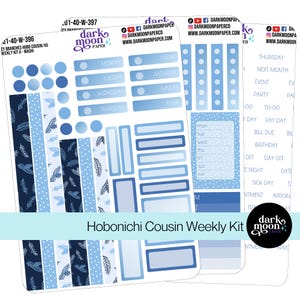 Hobo Cousin/A5 Weekly Kit - Icy Branches - Matte Stickers on White - 201-40-W