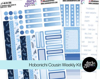 Hobo Cousin/A5 Weekly Kit - Icy Branches - Matte Stickers on White - 201-40-W