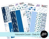 Blue Bird Hobonichi Cousin A5 Daily Sticker Kit