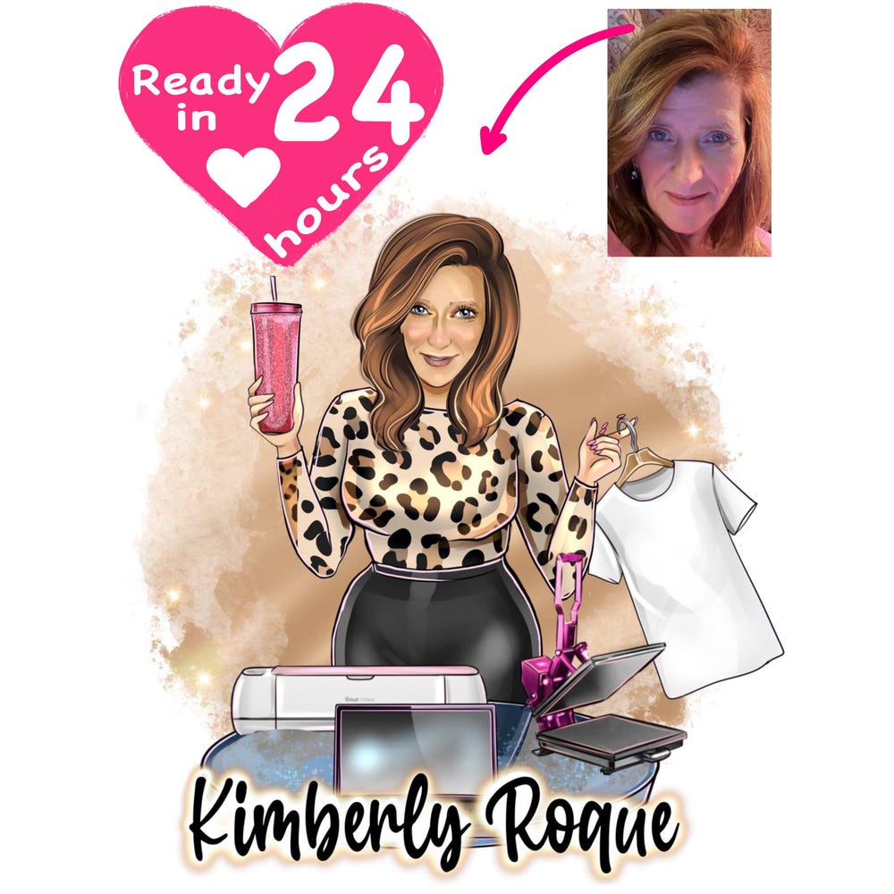 Custom Cartoon Portrait Logo: Business Avatar Design, Crafter, T Shirt Maker, Mugs Onlytee