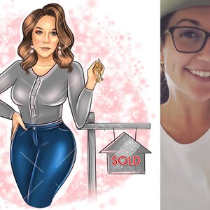 Logotipo de dibujos animados personalizado, logotipo comercial, logotipo de moda, logotipo de belleza, diseño de logotipo personalizado, retrato de logotipo, logotipo de tienda, pequeña empresa, diseño de logotipo