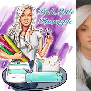 Cartoon Portrait, Shop Logo, Cartoon Logo, Business Logo, Digital Portrait, Small Business, Logo Design, Avatar Logo, Realistic Portrait