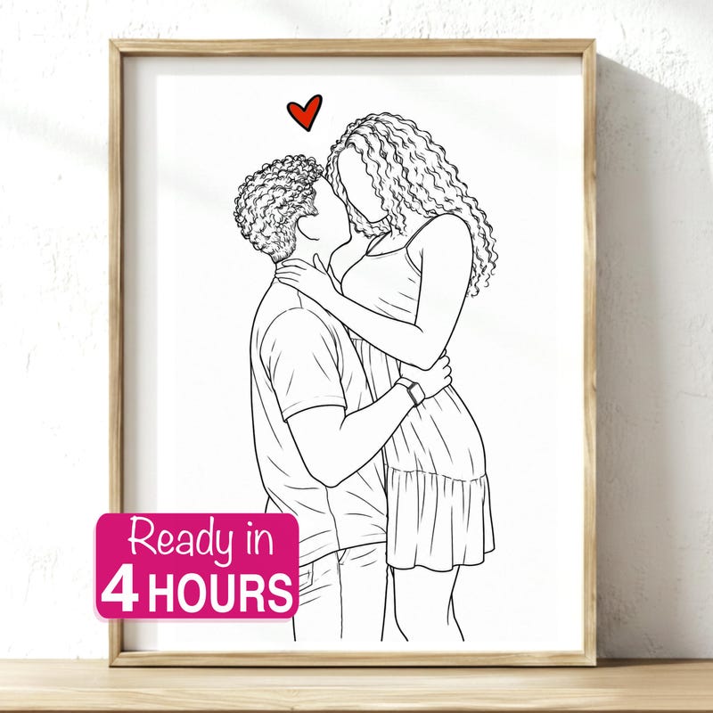 Custom Line Drawing - Etsy