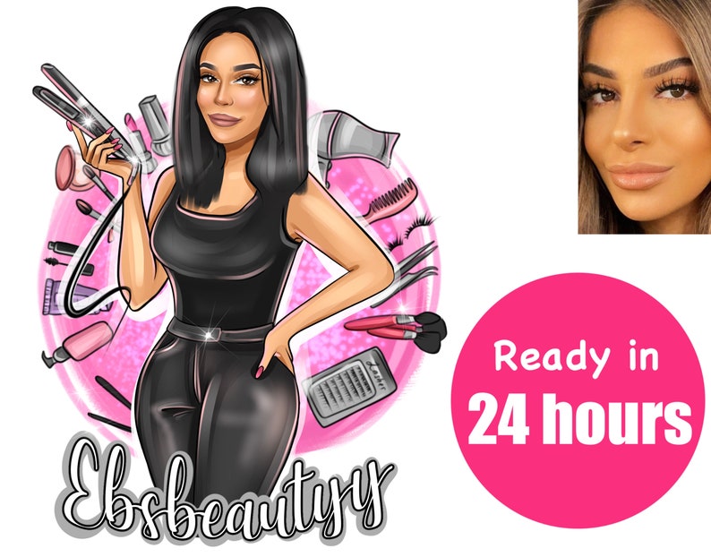 Lace Wig Logo Hairdresser Logo Hair Seller Logo Hair Etsy