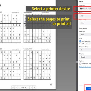 ✔ 5,000 Sudokus, guaranteeing hours of entertainment.
✔ Each Sudoku has only one possible solution.
✔ Track your solving time to challenge yourself.
✔ Easily identify completed number sets.
✔ Clear and elegant design.
✔ 3 Difficulty Levels – Suitable for beginners, enthusiasts, and experts alike.
✔ Printable Sudoku book, ideal for use at home, in the classroom, or while traveling.
✔ Two files: Standard US-Letter (8.5in x 11in) and A4 Paper.
✔ 4 Sudokus per page.
✔ Easy-to-read