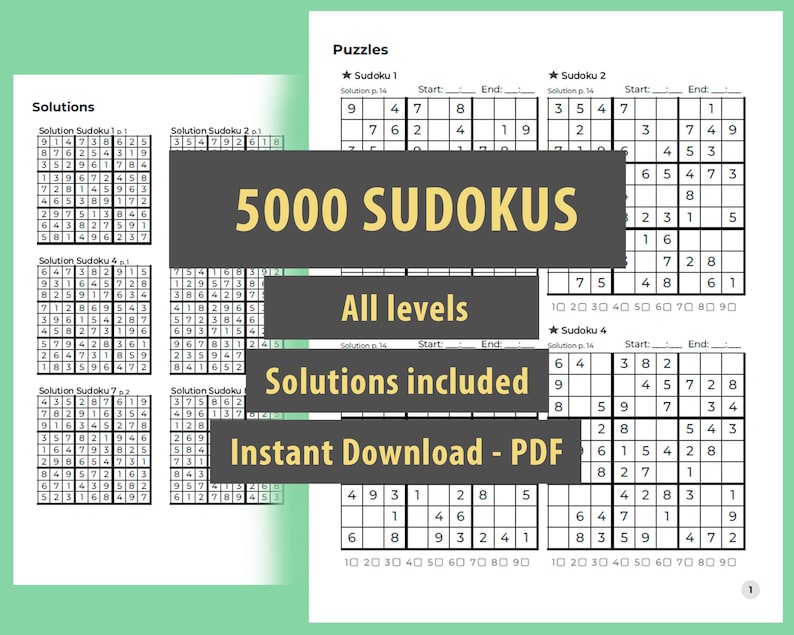 Extreme sudoku book: 5000 sudokus for all leveles.

hard sudoku, extreme sudoku, difficult sudoku book, hard sudoku puzzles to print, tohguh sudoku, expert sudoku, sudoku extremely hard, sudoku hard level, expert sudoku book, medium sudoku puzzles, medium sudoku, medium level sudoku, sudoku game medium, intermediate sudoku puzzle, easy sudoku, sudoku for beginners, easy sudoku puzzles, beginner sudoku, sudoku easy level, easy sudoku books, easy printable sudoku, sudoku books for beginners