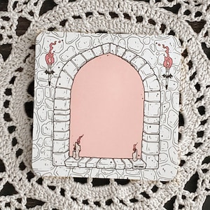 Vampire&#39;s Crypt STICKY Note - Creepy&#39;s Crypt - Pastell Goth - Briefpapier