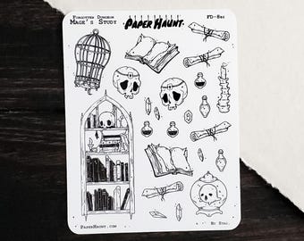 Mage's Study Planner Sticker Sheet | Forgotten Dungeon