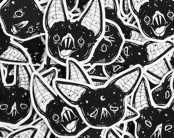 VAMPIRE BAT Sticker Pack, Creepy Cute, Goth