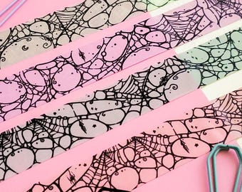 Pastel Web WASHI Tape - pastel goth, rainbow